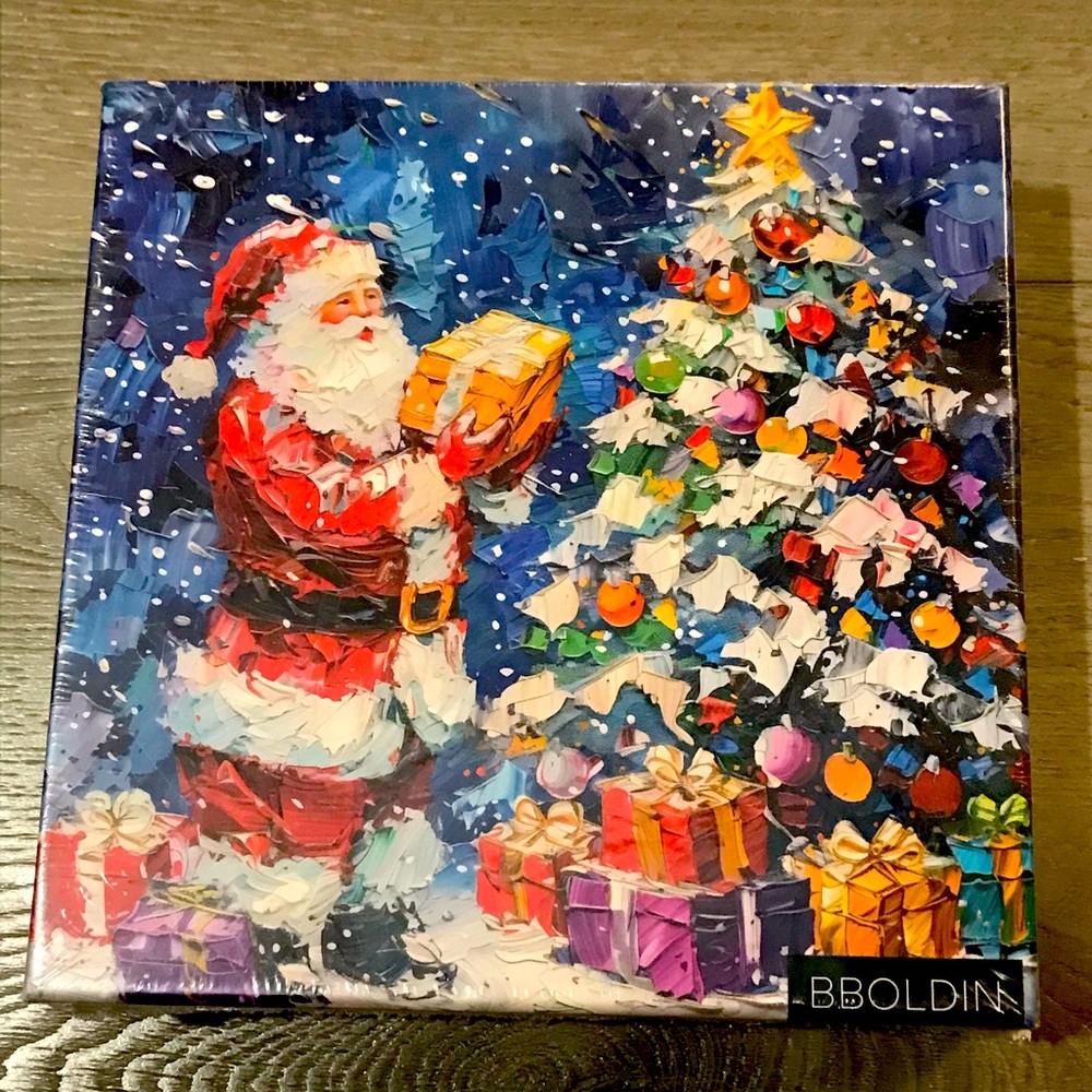 Colorful Christmas Jigsaw Puzzle 1000 Pieces
Holiday Art Santa Claus Painting